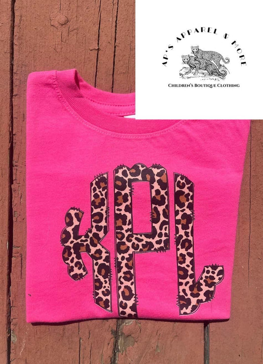Hot Pink Leopard Monogram🐆🩷