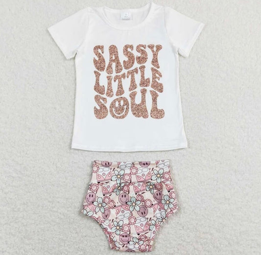 Sassy Little Soul Smiley Bummies