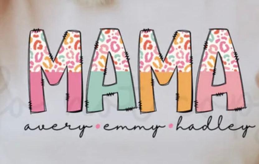 Mama,Grandma,Aunt Etc With Kids Names